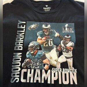 Saquon Barkley Super Bowl Champion Shirt (Never Worn, Size XL)